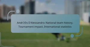 Andrés D’Alessandro: National team history, Tournament impact, International statistics